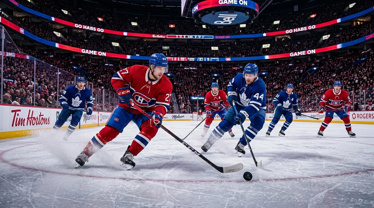 Canadian Hockey Arena Action